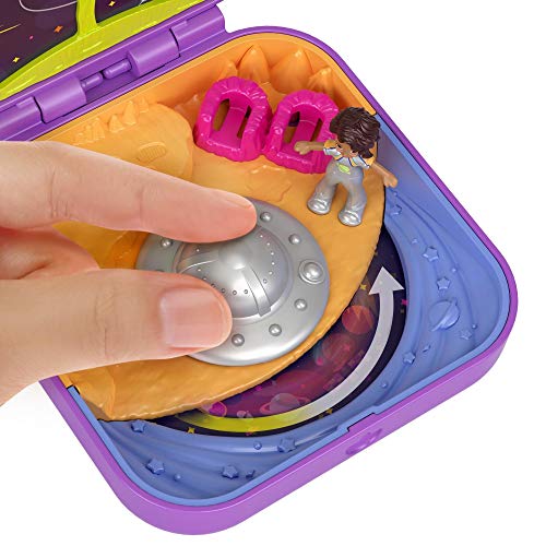 Polly Pocket - Cofre Aventuras en el Espacio, muñeca con accesorios (Mattel GDL84) , color/modelo surtido