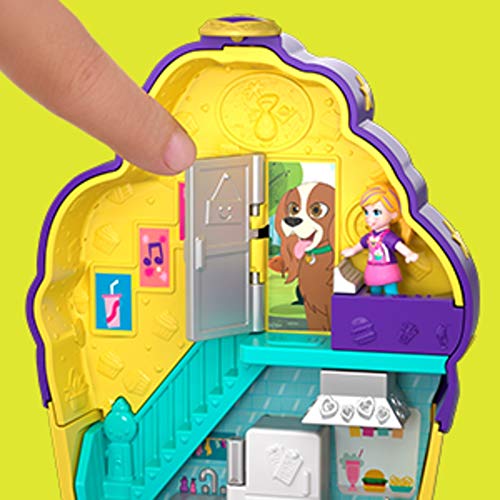Polly Pocket Cofre cupcake sorpresa, muñeca con accesorios (Mattel FRY36) , color/modelo surtido