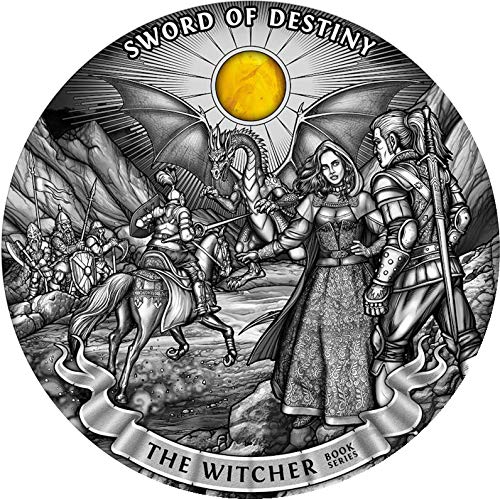 Power Coin Sword of Destiny The Witcher 1 Kg Kilo Moneda Plata 50$ Niue 2020