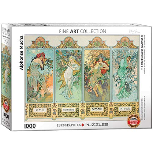 Puzle Eurographics «Alphonse Maria Mucha Four Seasons» (1000 Piezas, Multicolor)