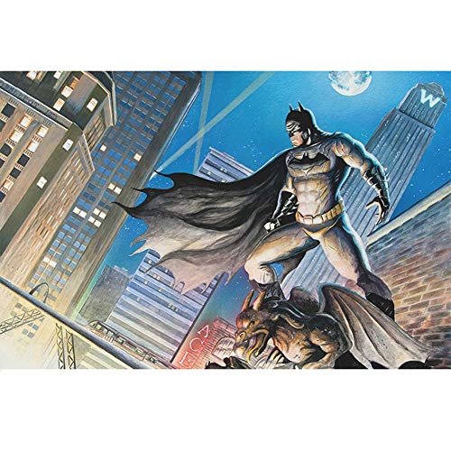 Puzzles Batman 300/520/1000 Piezas Puzzles Adultos Niños Madera DC Comics Bruce Wayne Rompecabezas Juguetes de la descompresión, 5 Estilos (Color : B, Size : 300 Pieces)