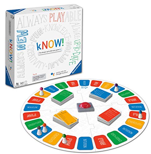 Ravensburger 26071 Know Interactive Board Kids & Adults Age 10 Years and Up-The Siempre-Update Quiz Game Powered by Google Assistant-English Version