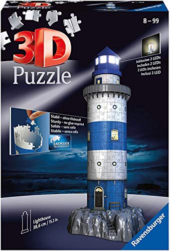 Ravensburger - 3D Puzzle Building Faro Night (12577 7)