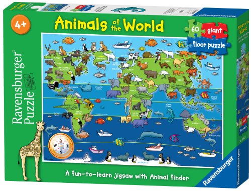Ravensburger - Animales del Mundo, Puzzle de 60 Piezas (07072 5)