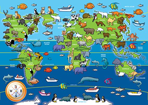 Ravensburger - Animales del Mundo, Puzzle de 60 Piezas (07072 5)