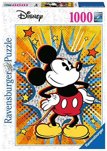 Ravensburger- Puzle Retro de Mickey, Color Negro (15391)