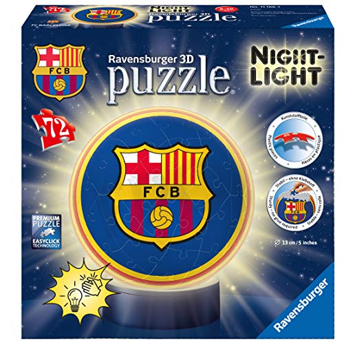 Ravensburger - Puzzle 3D Barcelona FC, luz de noche (11166)