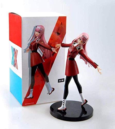Realista Skwenp Zero Two In The 02 Estatua Figuras de Anime Figura de PVC Juguete Personajes de Anime Muñeca Modelo Decoración de Escritorio 21CM Regalo de cumpleaños