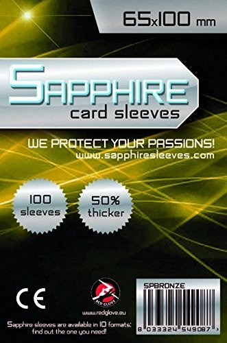 Red Glove Sapphire Card Sleeves Bronze 65x100 mm - 100 pcs