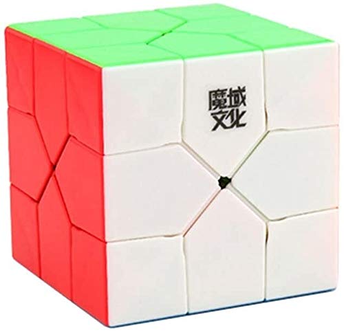 RENFEIYUAN Nuevo Juguete Educativo Loco de rotación Creativa de MA Irregular para Adultos y niños Rubik Cubo (Color : Color Without Sticker)
