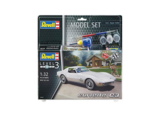 Revell 67684 – Maqueta de Auto 67684 Set 1: 32 – Corvette C3 en Escala 1: 32, Nivel 3, orgin Algas fidelidad imitación con Muchos Detalles de