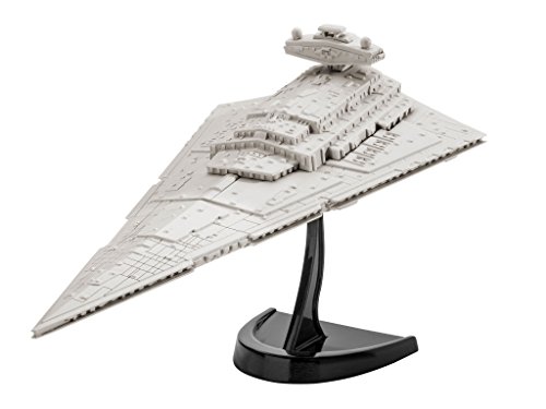 Revell Darth Vader Wars Set Imperial Star Destroyer, en Kit Modelo con Base Accesorios, fácil Pegar y para pintarlas, Escala 1:12300 (63609), 13,0 cm de Largo