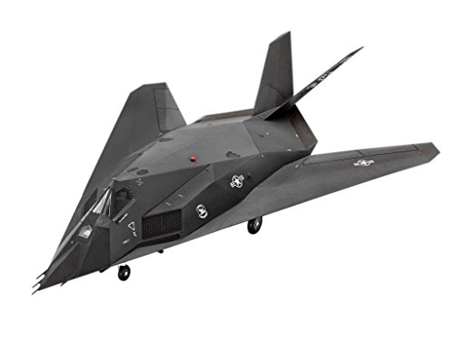 Revell-F-117 Stealth Fighter Maqueta Avión de Guerra, 10+ Años, Color Negro (03899)