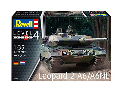 Revell GmbH Revell 03281 3281 - Kit de Modelos de plástico para Leopard 2A6/A6NL, Multicolor, 1/35