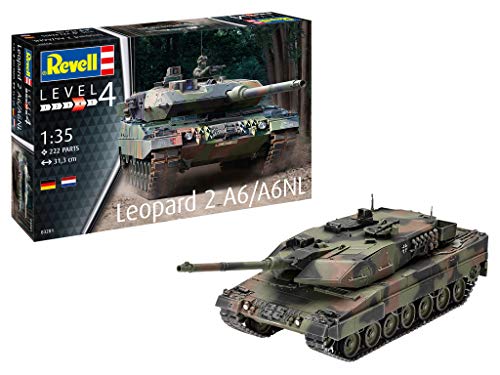 Revell GmbH Revell 03281 3281 - Kit de Modelos de plástico para Leopard 2A6/A6NL, Multicolor, 1/35