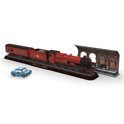 Revell- Hogwarts Express, Zug mit Bahnsteig Gleis 9 ¾ und Dem fliegenden Auto Accesorios, Color Coloreado (303)