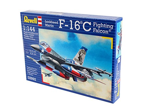 Revell Lockheed Martin F-16C Fighting Falcon, Kit de Modelo, Escala 1:144 (3992) (03992), 10,5 cm