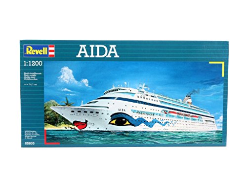 Revell Maqueta de Buque Crucero Aida, Kit de Modelo, 1:1200 Escala, (5805)(05805), 16,1 cm de Largo