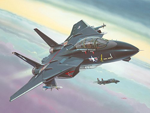 Revell - Maqueta Modelo Set F-14A Black Tomcat, Escala 1:144 (64029)
