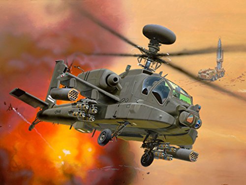 Revell Modellbausatz 64046 - Set de modelo AH-64D Longbow Apache MaÃstab 1:144 [importado de Alemania]