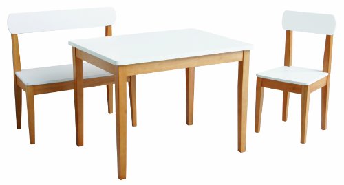 roba-kids - Set de mesa de juegos silla y banco, multicolor (Roba Baumann 50810)