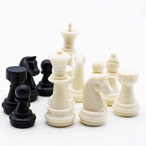 Ronglibai Ajedrez para niños Conjunto de ajedrez de ajedrez portátil Plegable Tablero de ajedrez plástico ajedrez de ajedrez Juego Juguete ajedrez magnético ajedrez Piezas de ajedrez Sets