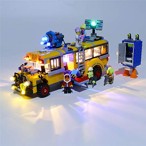 RTMX&kk Conjunto de Luces para Bus de intercepción Paranormal 3000 Modelo de Construcción de Bloques, Conjunto de Luces Lluminación Compatible con Lego 70423 (Modelo Lego no Incluido)