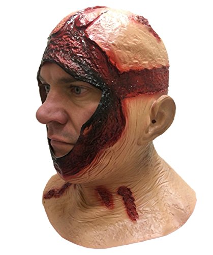 Rubber Johnnies Máscara de máscara de sangriento, cabeza completa, látex, película de terror de Jason