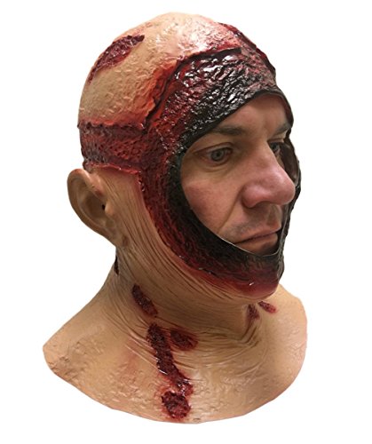 Rubber Johnnies Máscara de máscara de sangriento, cabeza completa, látex, película de terror de Jason