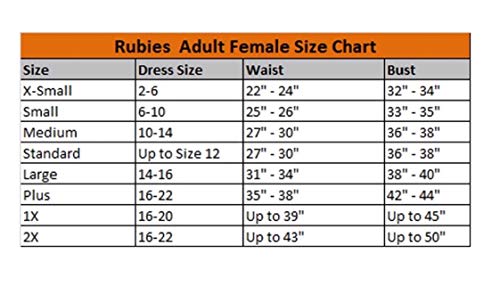 Rubbies - Disfraz de morticia para mujer, talla 8-10 (15526M)