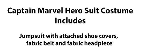 Rubie's- Captain Marvel Economy Hero Disfraz Infantil, Multicolor, L (700594L)