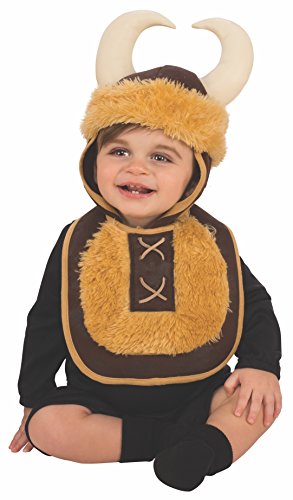 Rubies - Disfraz Babero con sombrero de vikingo, para bebé 6-12 meses
