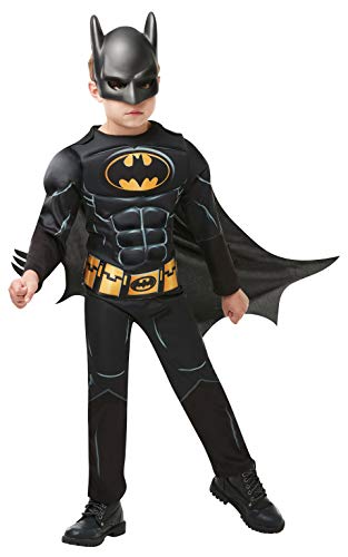 Rubies - Disfraz de Batman Deluxe para niño, 7-8 años (Rubies 300002-L)