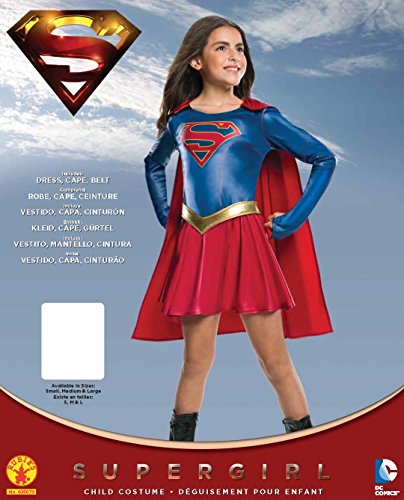 Rubie's Official - Disfraz de Supergirl (serie de televisión), tamaño S (3-4 años)