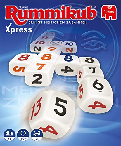 Rummikub Xpress - Juegos de dados (Interior, Cube (6 sides), 10 min, 7 año(s), Niños, Multicolor)