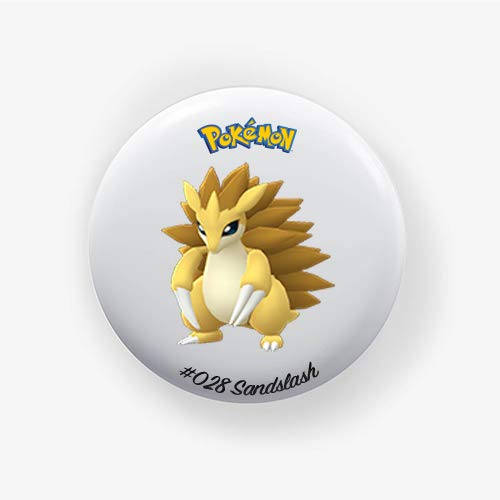 Sandslash : Chapa Pokemon Go, Pinback Button Magnet Badge 1.50 Inch (38mm)
