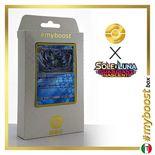 Sandslash di Alola (Salblaireau d'Alola) 20/145 Holo Reverse - #myboost X Sole E Luna 2 Gardiani Nascenti - Coffret de 10 Cartes Pokémon Italiennes