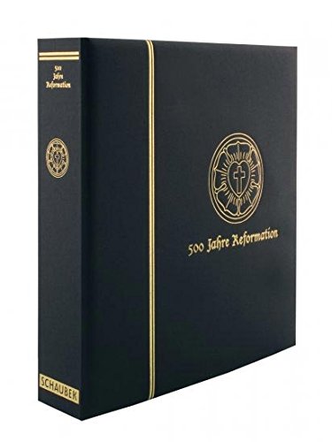 Schaubek Thematic Album 500 Years of Reformation - Black Screw Post, in a Binder Leatherette Incl. 22 Thematic Sheets Without slipcase