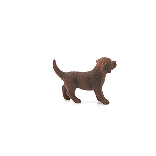 Schleich-13835 Cachorro Perro Labrador Retriever, Color marrón (13835)