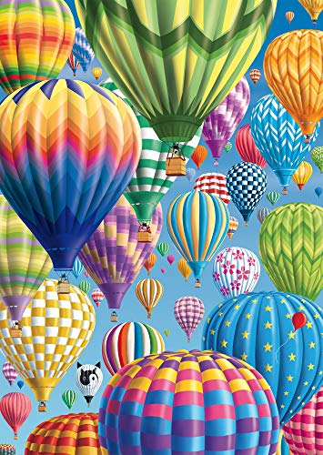 Schmidt Spiele- Bonte Ballonen in de lucht, 1000 stukjes Puzzel 58286-Puzzle Piezas, diseño de Globos Cielo, Color carbón (58286)
