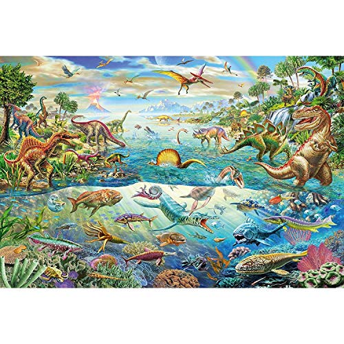 Schmidt Spiele- Descubre los Dinosaurios 200 Piezas Puzzle Infantil, Color mar. (SCH56253)