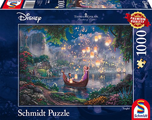 Schmidt Spiele Puzzle 59480 – Puzzle Thomas Kinkade, 1000 Piezas, Disney Rapunzel
