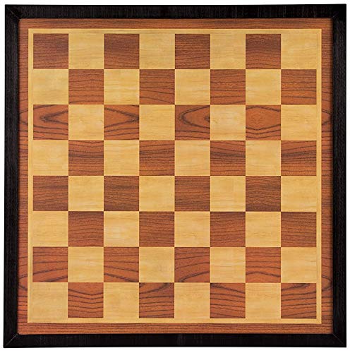 Schreuders Deporte 49 CF Deluxe – Damas/Tablero de ajedrez con Frontera, Unisex, 8716404201500, Ecru/Brown, Talla única