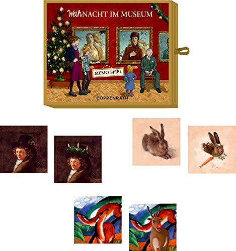 Seasons Greetings Juego y Diversion de Bolsillo Encuentra la Pareja Memo Navidad en el Museo