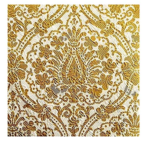 Servilletas 33 x 33 cm almuerzos Ambiente Elegance Jaipur cream/oro
