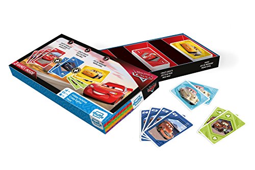 Shuffle- Tripack Cars Juego de Cartas, Multicolor (Cartamundi 108433902)
