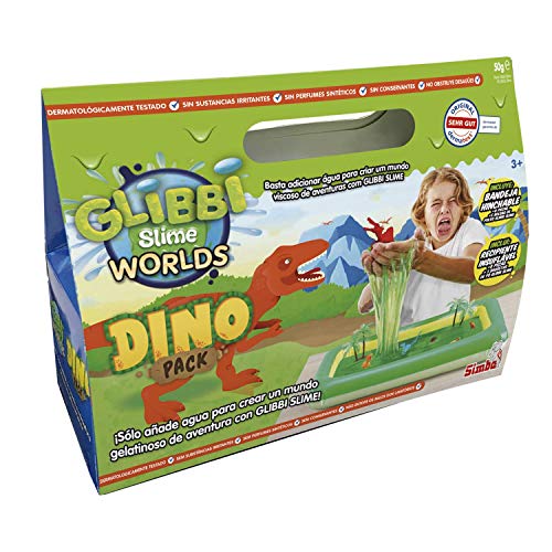 Simba-Glibbi Slime Dino Pack Masa Viscosa 5953364 Juego, Color Verde