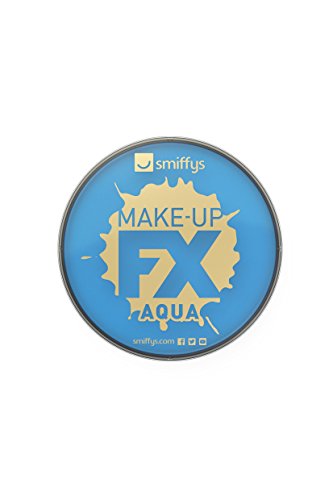 Smiffy's 23737 Maquillaje FX Smiffy, Aqua Pintura Facial y de Cuerpo, Azul pálido, 16 ml, a Base