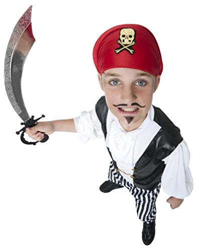 Smiffy's 25761M - Disfraz de pirata para niño, talla M (7 - 9 años), 130-143 cm