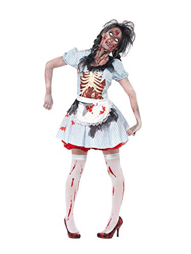 Smiffys Disfraz de chica zombi de Kansas, con vestido, dibujo de látex en el pecho y del ,S